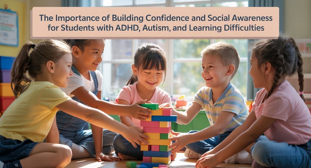 The Importance of Building Confidence and Social Awareness for Students with ADHD, Autism, and Learning Difficulties